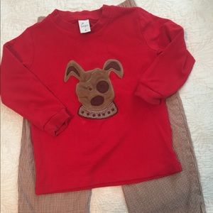 Boy's appliquéd  outfit